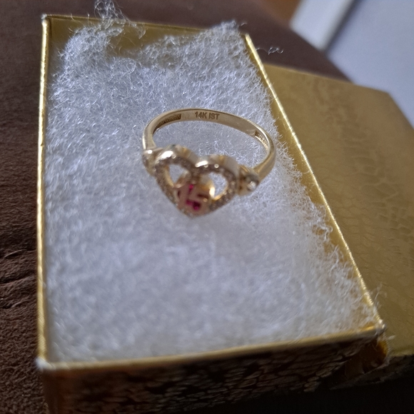 Jewelry - Gold 14K Heart Quinceñera Ring